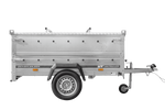 Charger l'image dans la galerie, Remorque légère 200x125 UNITRAILER GARDEN 201 KIPP avec côtés BIS et couverture en aluminium