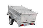 Charger l'image dans la galerie, Remorque légère 200x125 UNITRAILER GARDEN 201 KIPP avec côtés BIS et couverture en aluminium