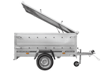 Charger l'image dans la galerie, Remorque légère 200x125 UNITRAILER GARDEN 201 KIPP avec côtés BIS et couverture en aluminium
