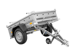 Charger l'image dans la galerie, Remorque simple essieu 750 kg PTAC 150x106 Garden Trailer 150 KIPP avec capot aluminium
