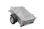 Charger l'image dans la galerie, Remorque simple essieu 750 kg PTAC 150x106 Garden Trailer 150 KIPP avec capot aluminium
