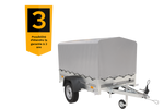 Charger l'image dans la galerie, Remorque 750 kg 200 x 125 avec bâche haute et arceau Garden Trailer 201 KIPP

