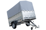 Charger l'image dans la galerie, Remorque haute avec rehausses de ridelles et bâche haute - 2,30 x 1,25 m - Garden Trailer 230 KIPP
