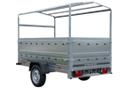 Charger l'image dans la galerie, Remorque haute avec rehausses de ridelles et bâche haute - 2,30 x 1,25 m - Garden Trailer 230 KIPP
